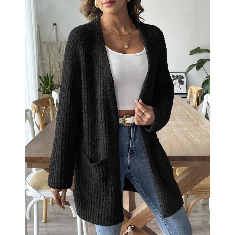 Women S Loose Long Sleeve Cardigan Sweater For Autumn Winter