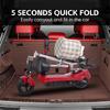 Přenosná skládací elektrická koloběžka 20 km/h Rychlé nabíjení Bezpečná bubnová brzda Pro dospělé Městská dojížděcí e-koloběžka s předním a zadním světlem a sedlem