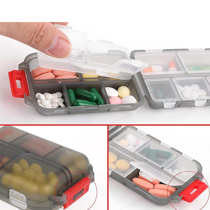 1Pcs Pill Case Portable Small Weekly Travel Pill Organizer Portable Pocket Pill Box Dispenser For Purse