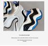 Wavy Platform Sneakers: Women's Spring/Summer 2025 Trendy Mesh Dad Shoes
