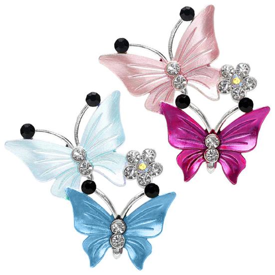 Lovely Dual Butterfly Outlet Freshener Car Air Clip Perfume Aroma Diffuser Decor