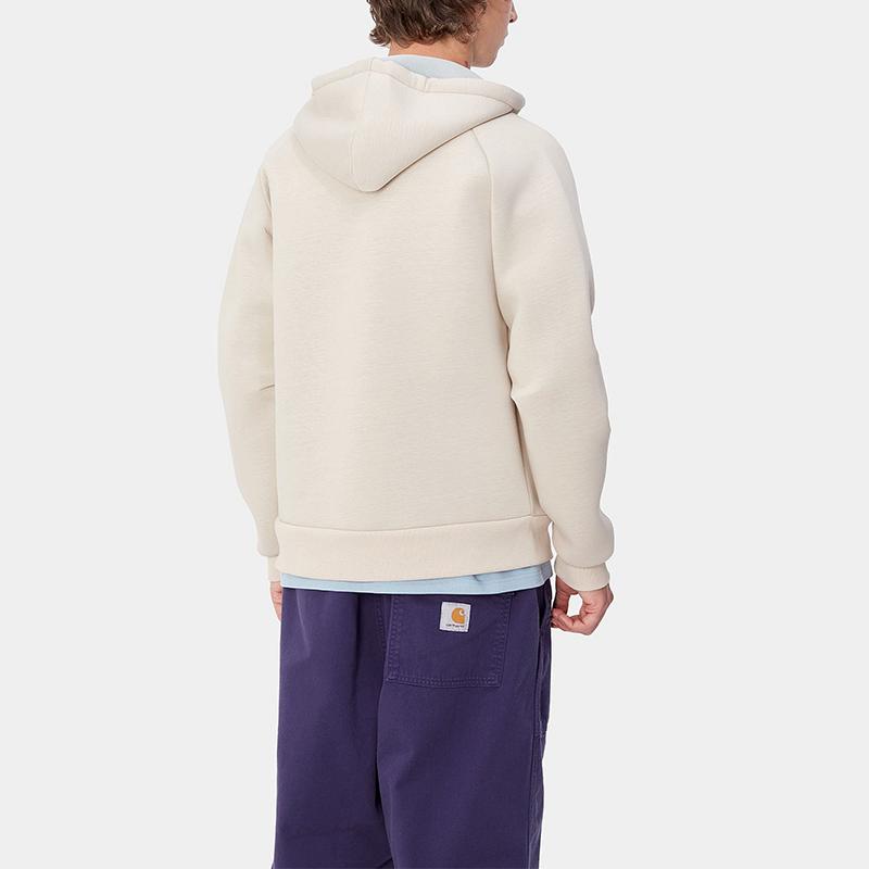 Carhartt WIP FW24 Car-Lux Hooded Jacket Adjustable Hood Zipper Long Sleeve Square Loose Label Jacket Unisex Jacket Moonlight-Gray I032935-2JY-XX