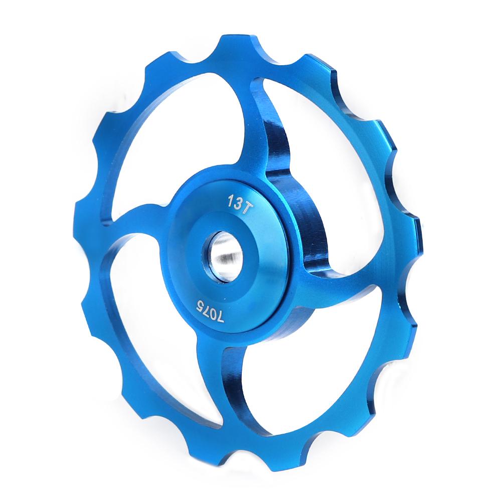 Mountain Bicycle 13T Ceramic Bearing Rear Derailleur Pulley for 8 9 10 11 Speed Blue