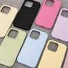 Coque Premium en Silicone Liquide pour iPhone 15/14 avec Finition Couleur Gelée Unie