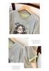 Plus Size Cartoon Print Round Neck T-shirt - Women’s Summer 2025 Fashion, Loose Fit, Short Sleeve, Versatile Style