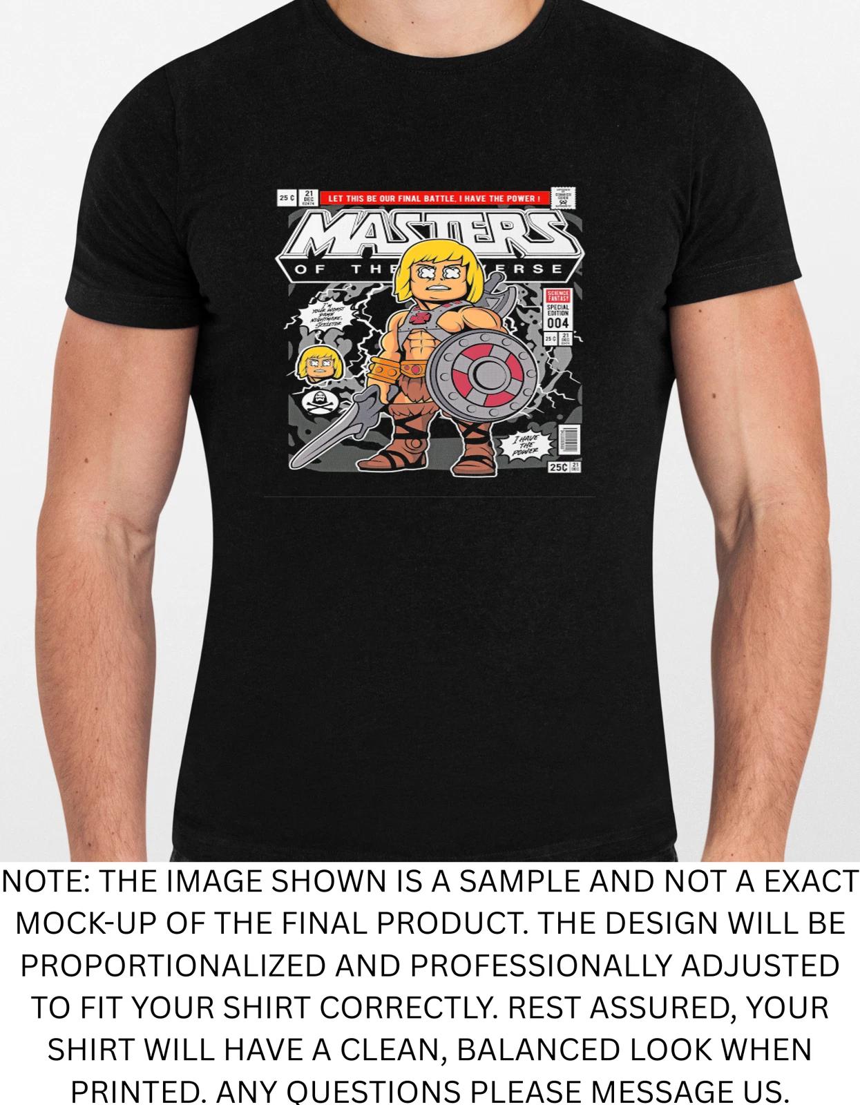 Men s and Women s T-shirts Masters Of The Universe Comic Cover 004 Graphic L