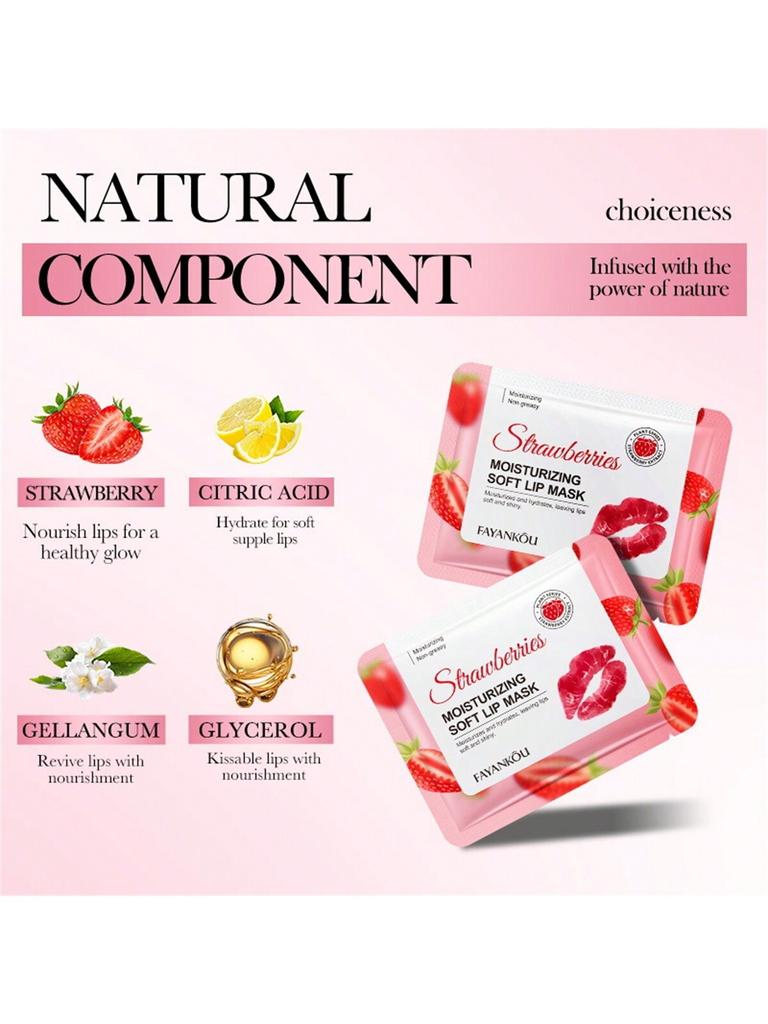 Moisturizing Soft Lip Mask Hydrating Erase Signs Of Fatigue Pink Lips Prevent Drying Brighten Lips C