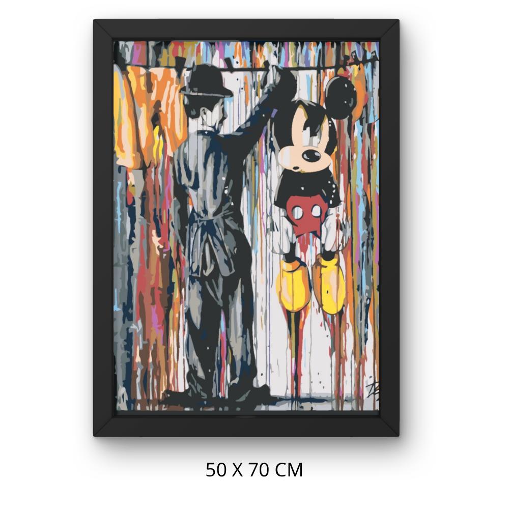 Obraz Do Malowania Po Numerach Z Ramą Mickey Mouse 50X70 Cm