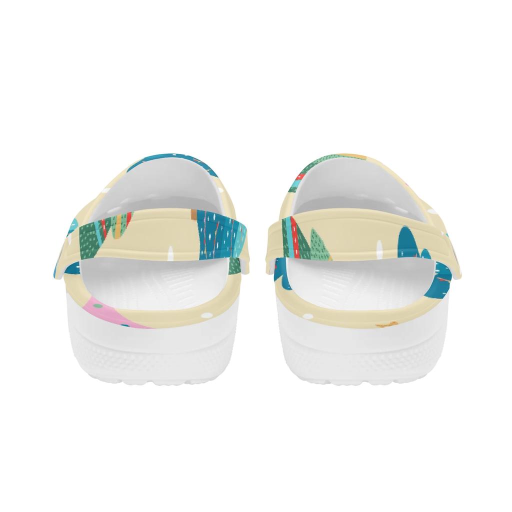 Fashion Printed EVA Travel Clogs Unisex Flexible Soft Slip On Travel Use Beach Garden Daily Walking Walking Shoes Pool Shower Use