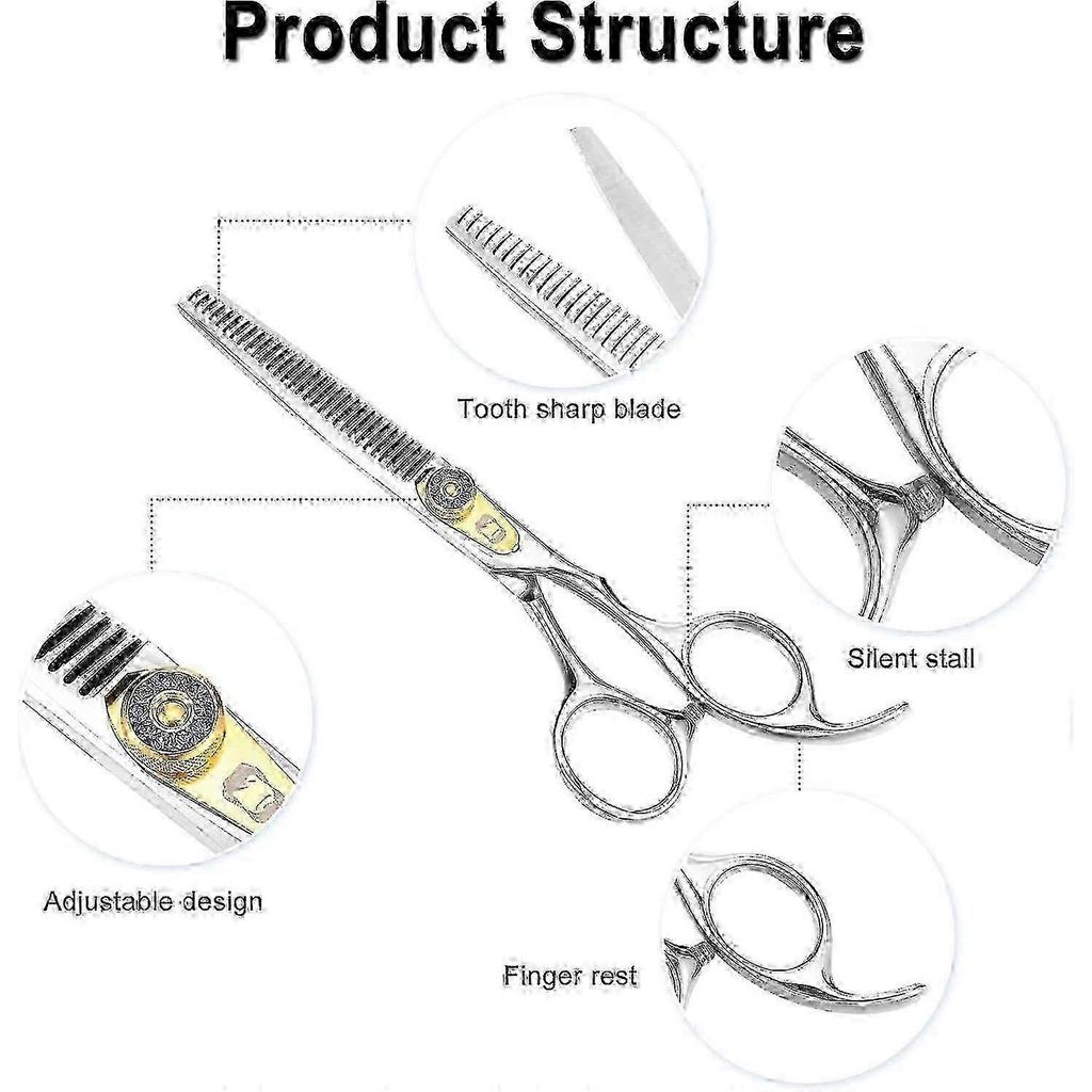 2026 Hot!! Thinning Scissors for Dogs, Professional Thinning Shears for Pets Double Sided Blades Stainless Steel Pet Cat Shears for Grooming Dogs Cats