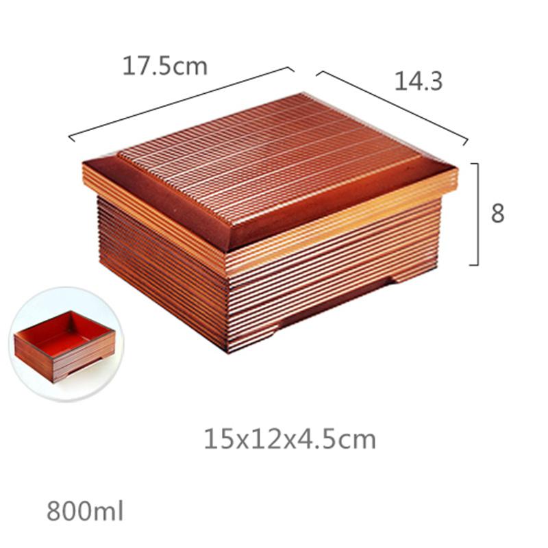 Japanese Style Bento Boxes Resin Japanese Eel Box Healthy Meal Prep Food Container Rice Sushi Catering Snack  Lunch Box With Lid