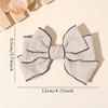 2Pcs Three-Layer Bow Hairpin Elegant Flower Print Cotton Barrette For Girl Delicate Bowknot HairPins Children Women Accessories