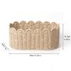 Woven Storage Basket Versatile Rectangular Lightweight Storage Bin for Countertop Bathroom Living Room Farmhouse Kitchen Gadgets