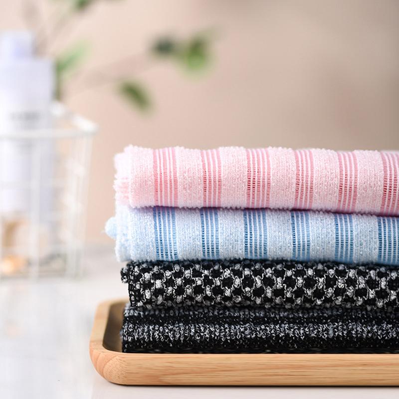 Back Exfoliating Nylon Bath Towel Soft Skin Cleaner Multifunctional Body Brush for Shower Use