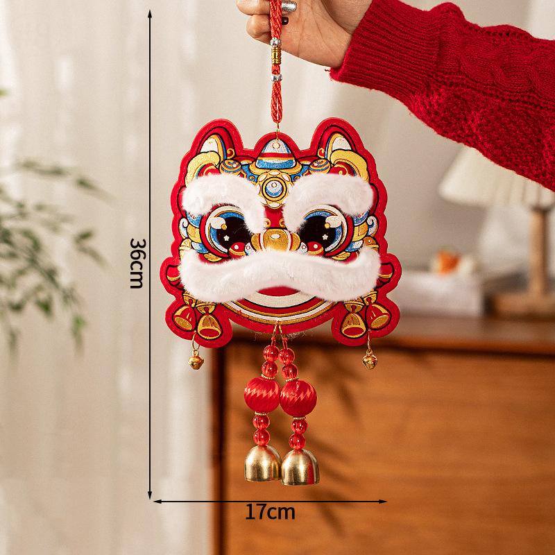 Horse Year Pendant With Tassel  Chinese New Year Hanging Decoration  Spring Festival Cute Horse Hanging Ornament