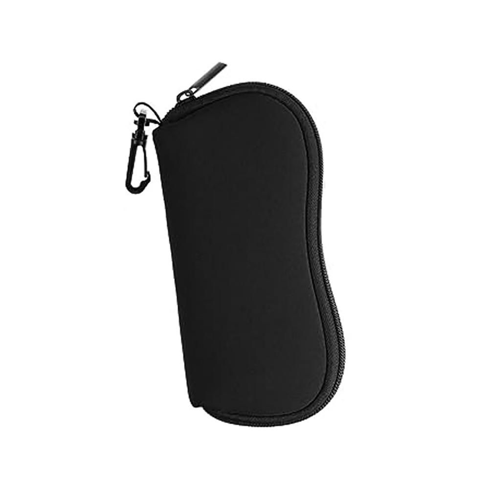 Portable Glasses Organizer Portable Glasses Bag Waterproof Eyeglass Pouch Soft Lining Glasses Holder For Wallet Backpack Pocket чёрный