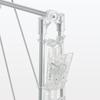 MUJI Aluminiowy Kwadratowy 61cm Szerokości x 36cm 24 Ubrania Srebrny Wieszak, Głęboki, Klips, 44314517,