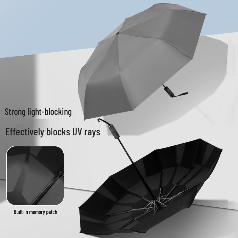 Vikbart paraply för dubbelt bruk: Kompakt, högkvalitativt solskydd och skydd vid solsken eller regn