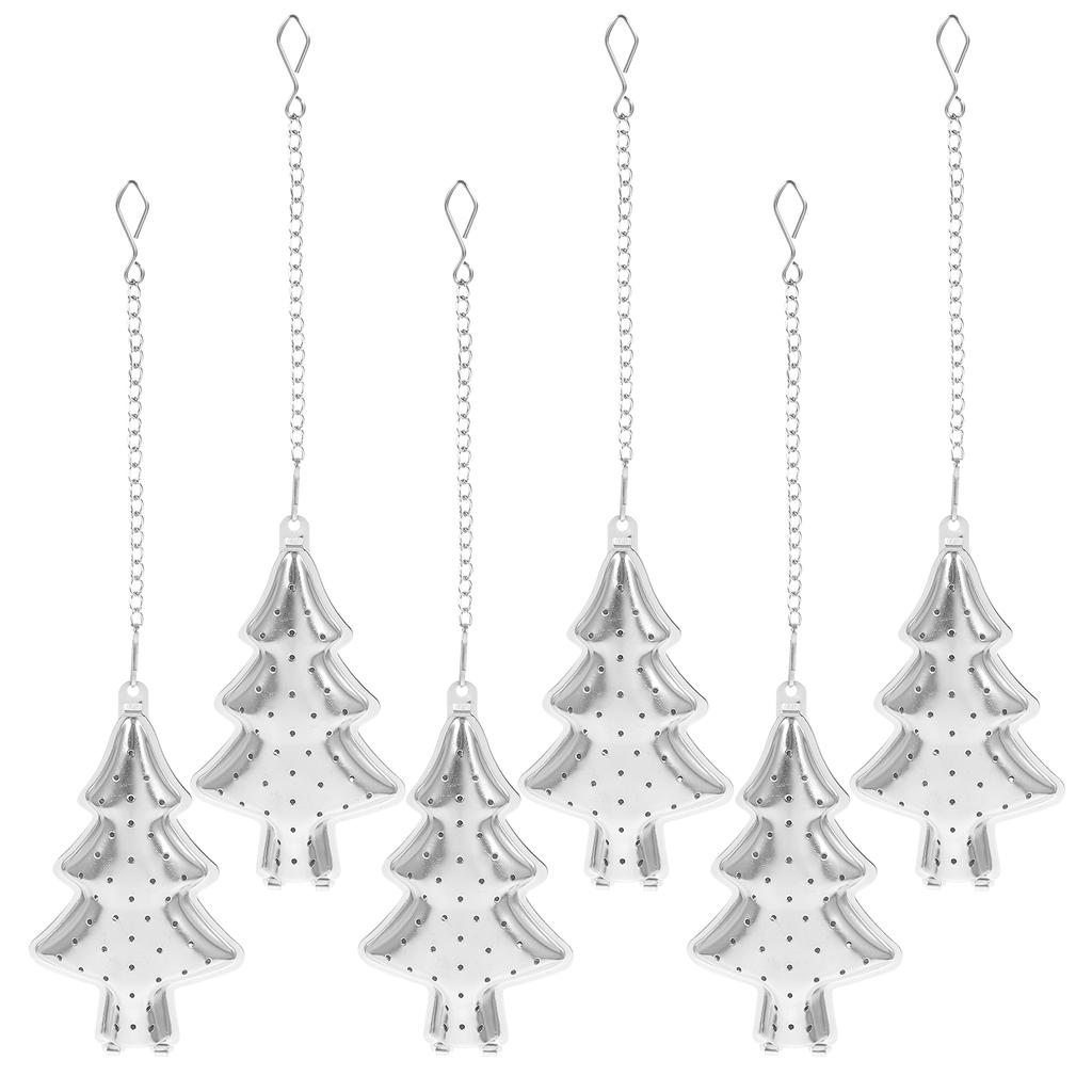 6 Pcs Stainless Steel Tree Tea Strainer Infusers for Loose Leaf Tea Strainer Loose Tea Strainer Leaf Creative Kitchen Tool