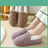 Corduroy Cotton For Cozy Slippers Couples Thicksoled Antislip Home Footwear For Autumn And Winter