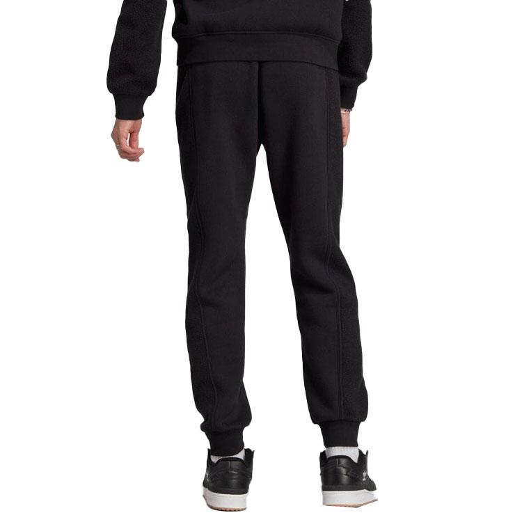 adidas Originals FW23 Logo Print Elastischer Bund Jogginghose Herren Hosen Schwarz II5791