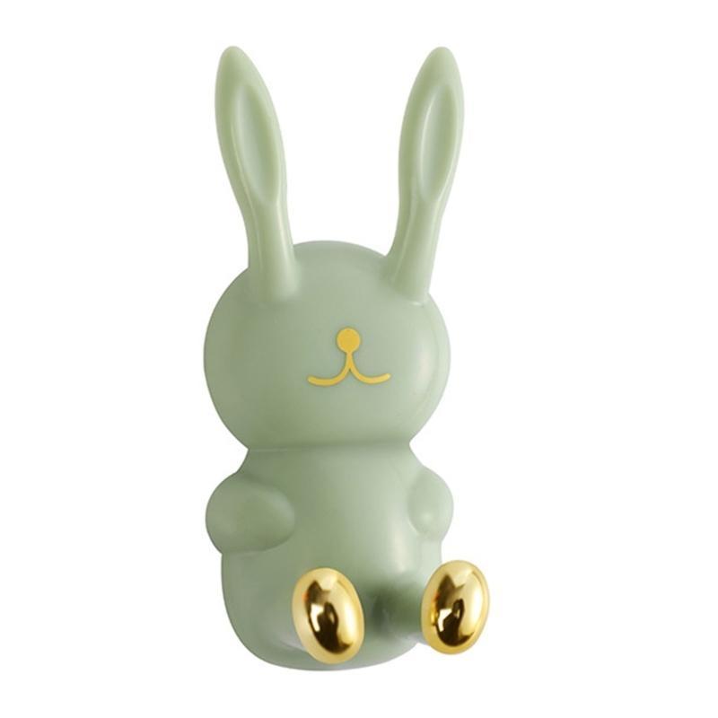 Cartoon Rabbit Wall Hook Hanger Multifunctional Hanging Bracket Supplies for Home Bathroom Toothbrush Cup