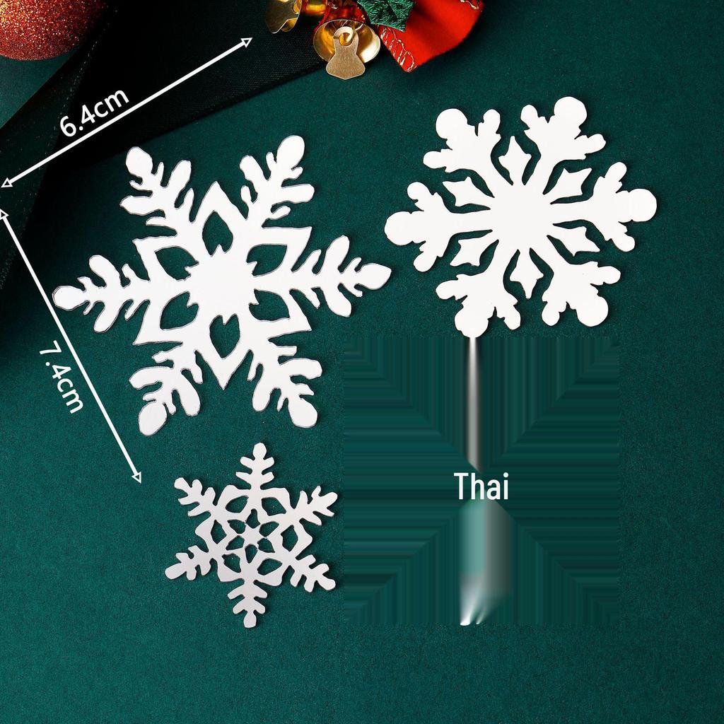 Snowflake Acrylic Cake Toppers for Christmas & Party Desserts
