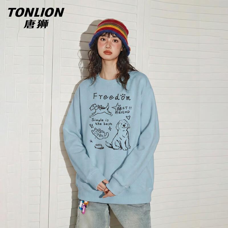 TonLion Women's Loose Fit Long Sleeve Sweatshirt