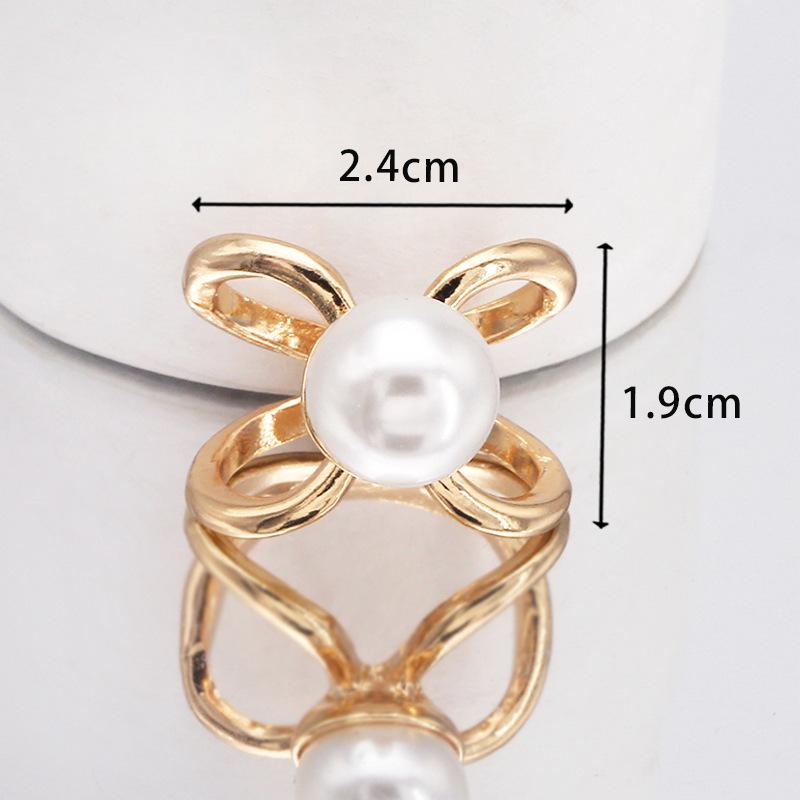 

Трехмерная пряжка для шарфа из шелка в корейском стиле с бриллиантами и жемчугом – многофункциональный аксессуар для шали с тремя кольцами