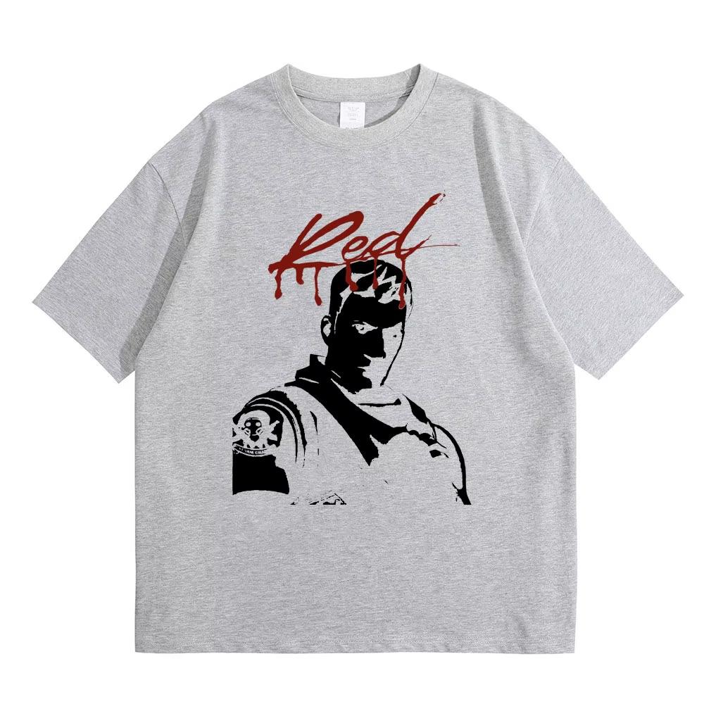 Rapper Playboi Carti Album Whole Lotta Red Lustiges Meme T-Shirt Sommer Herren Streetwear Herren Damen Hip Hop Mode Übergroße T-Shirts