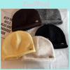 Classic Knit Hat For Women With Warmth And Letter Embellishments For Fall Winter Casual Style