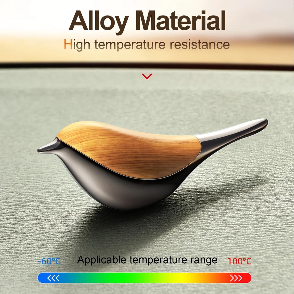 NEW Car Air Freshener Lucky Bird Aromatherapy Diffuser Alloy Magnetic Cap Auto Interior Fragrance Air Purification Accessories