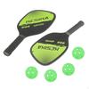 Paddles Set of 2 4 Balls with Bag Lightweight Racquets Rackets