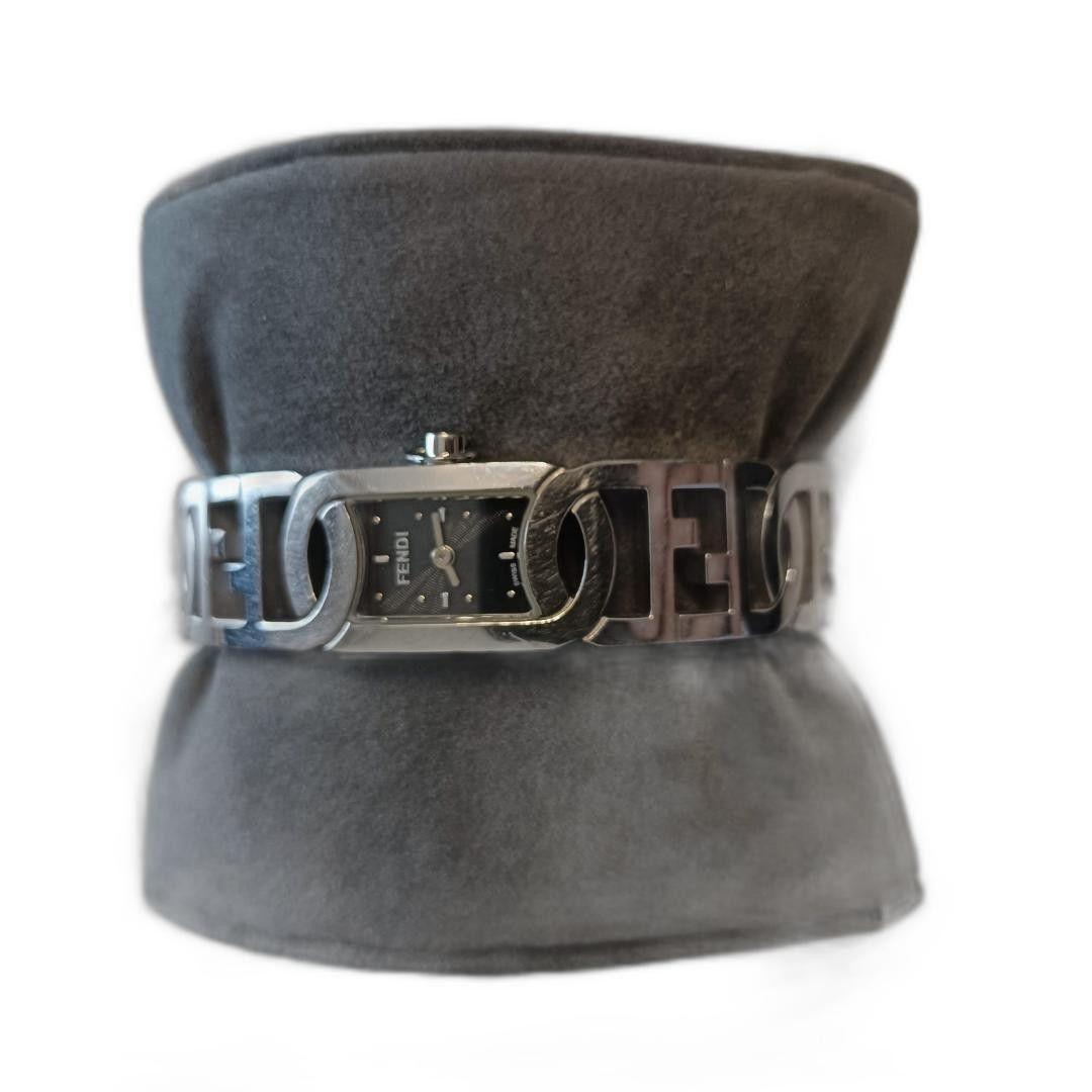 Used Working item FENDI 3600L F logo bracelet watch stainless steel
