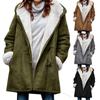 Fleece Lined Parka Jacket Outwear Womens Overcoat Winter Warm Hooded Long Coat