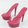 Car Model Wedding Spring and Summer Party Breathable Fashion Nightclub Thin Heel  Sky High Slippers