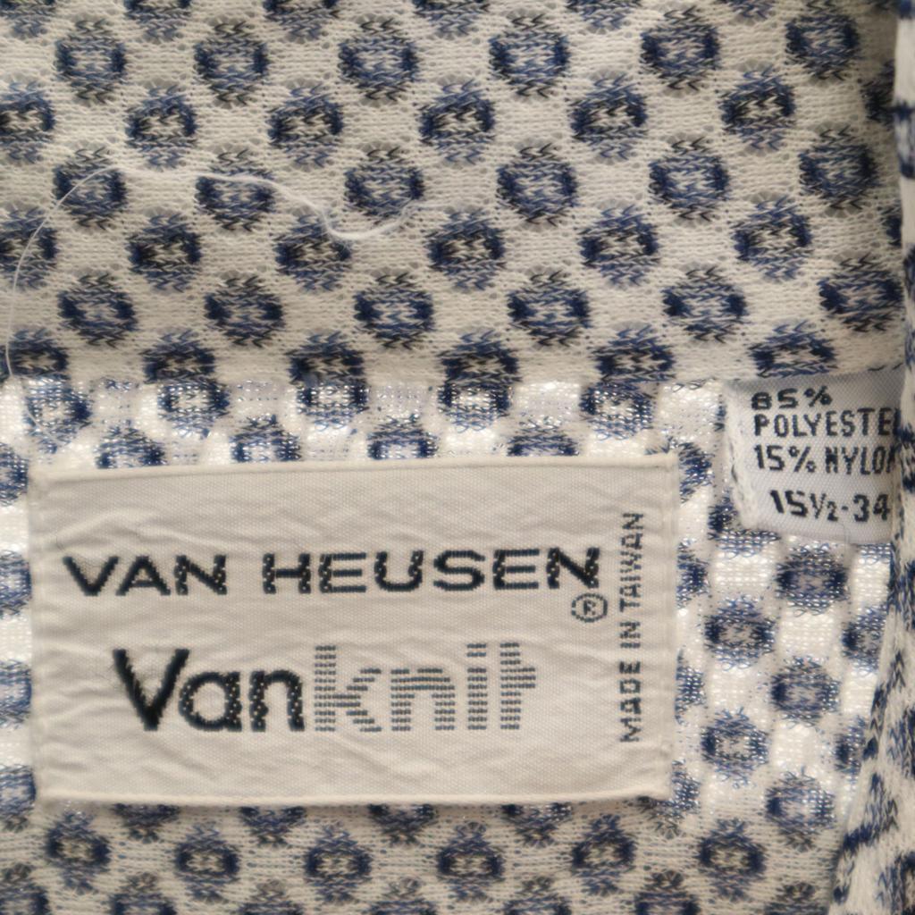 VAN HEUSEN 70s Vintage Overall Handle Long Sleeve Shirt 15 1/2-34 White Men's Used