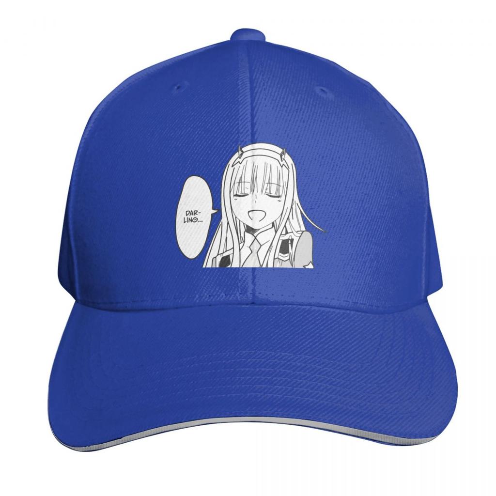 Zero Two Cute Kawaii Anime Peeker Darling In The Franxx Baseball Cap Beach Sun Hat For Children birthday Golf Women Unisexs