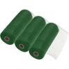 MECCANIXITY 3pcs 10 Inch Poly Burlap Mesh for Wreath, Decorative Mesh Fabric Ribbon 10 Yard for Fall Easter Christmas Flower Bow, Dark Green