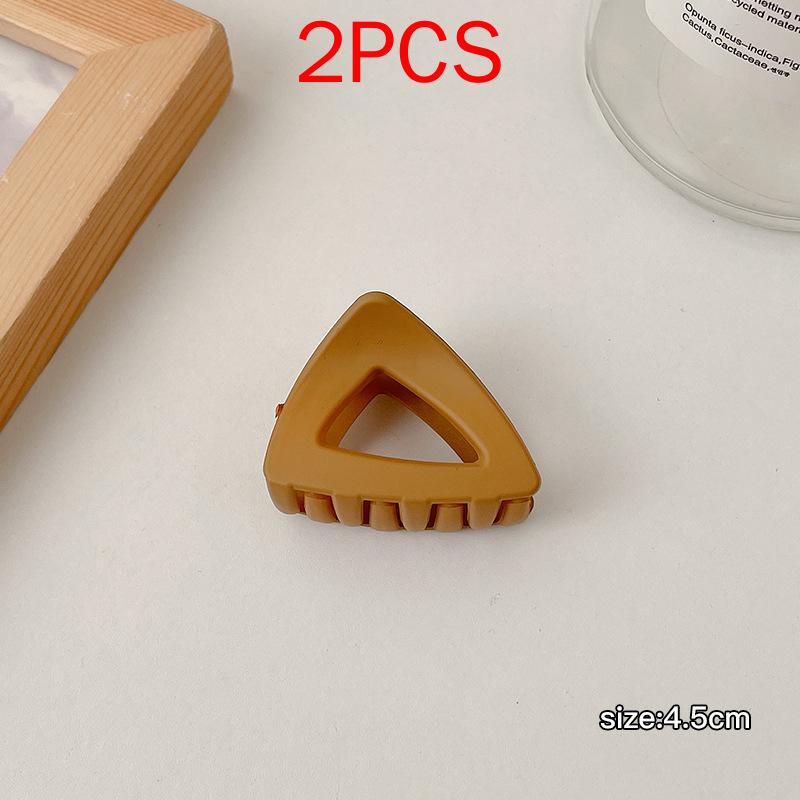 2 ΤΕΜ Premium Σετ Κεφαλών Νέο Γυναικείο Κλιπ Κλιπ Νύχι Μόδας Καφέ Μαύρο Ακρυλικό Μεγάλες Φουρκέτες Claw For Lady Clip Barrette Αξεσουάρ μαλλιών