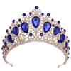Baroque Royal Queen Gorgeous Crystal Tiaras and Crowns Bride Headdress Bridal Diadem Princess Wedding Crown Jewelry Ornaments