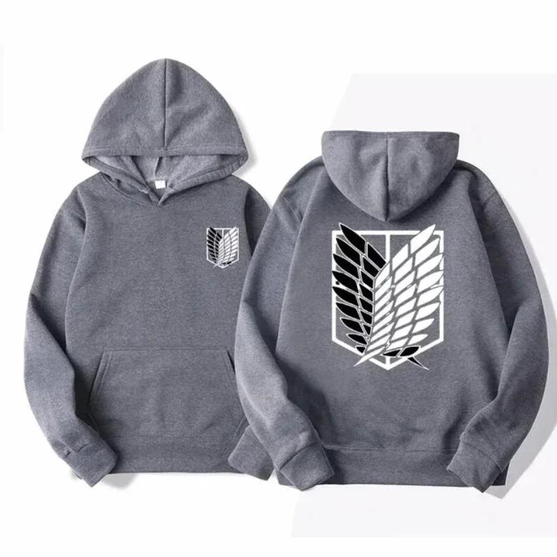 Men Women Streetwear Pullover Harajuku Shingeki No Kyojin Hoodies Sweatshirt Clothes Attack on Titan Men's Hoodie Anime Hoodies