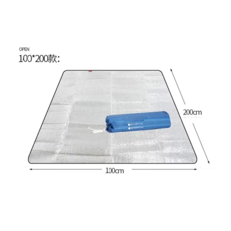 

Double-Sided Aluminum Waterproof Picnic Mat - Moisture-Proof Outdoor Camping & Beach Mat with Portable Carry Bag (Lightweight)