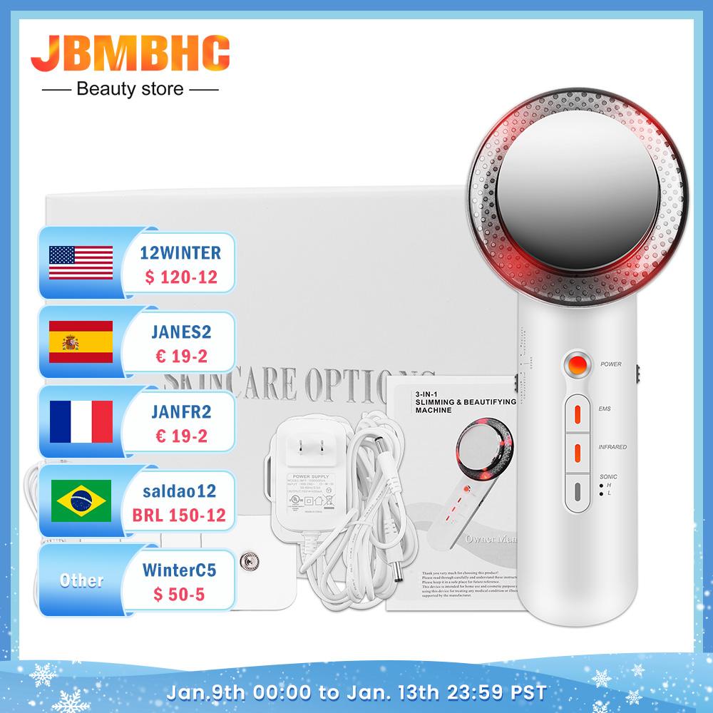 

EMS Ultronic Body Slimmg Msager Сжигатель жира he Gaanic Frared Therapy Tool Ultround Устройство кавитации для похудения