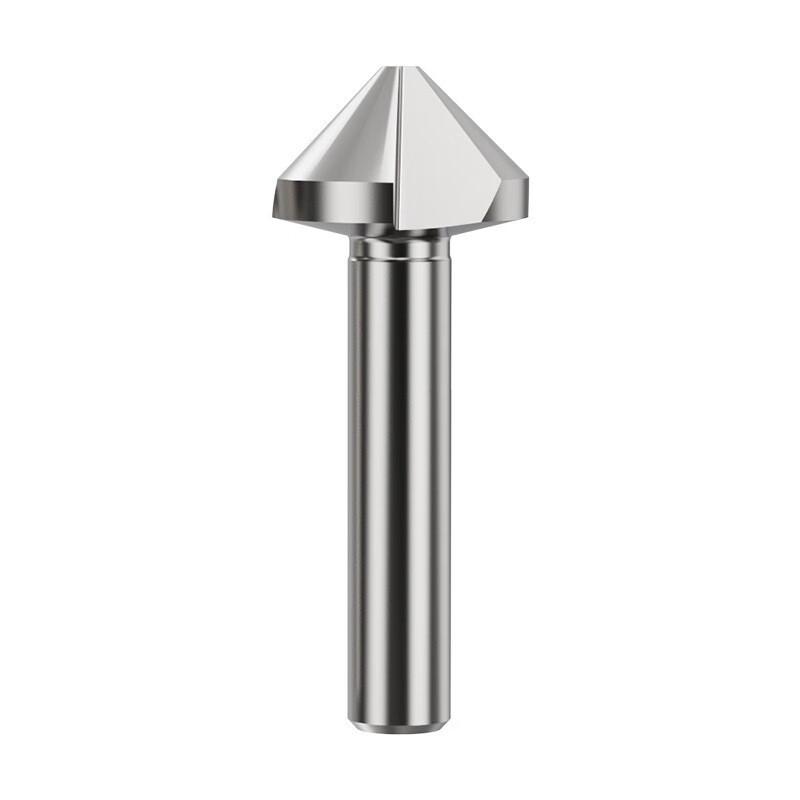 Three-Flute 90-Degree Chamfering & Deburring Countersink Drill Bit