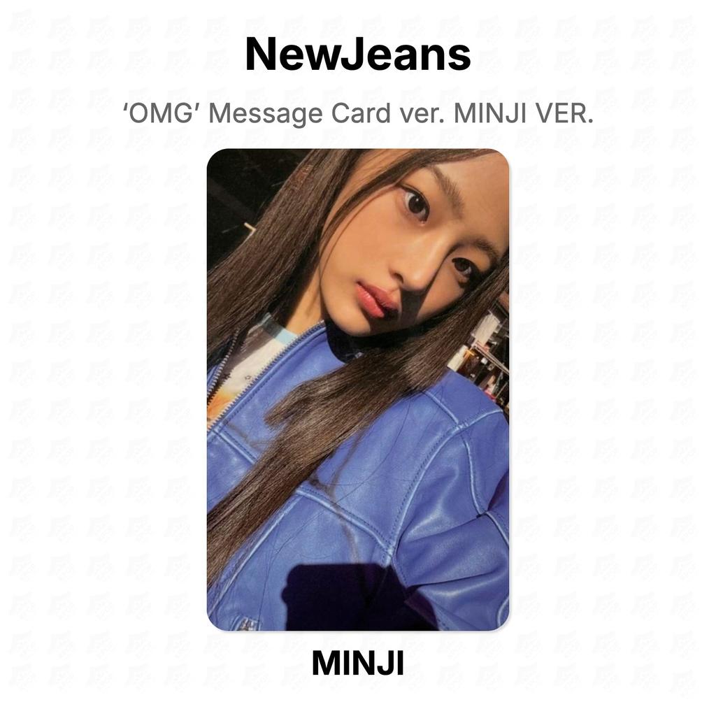 NewJeans ‘OMG’ Nachrichtenkarten-Version. MINJI VER. Offizielle Fotokarte