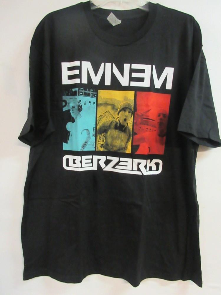 ОФИЦИАЛЬНЫЙ МЕРЧ EMINEM BERZERK 2013 КОНЦЕРТНАЯ ФУТБОЛКА МУЗЫКА 2XL / XXL Унисекс XL