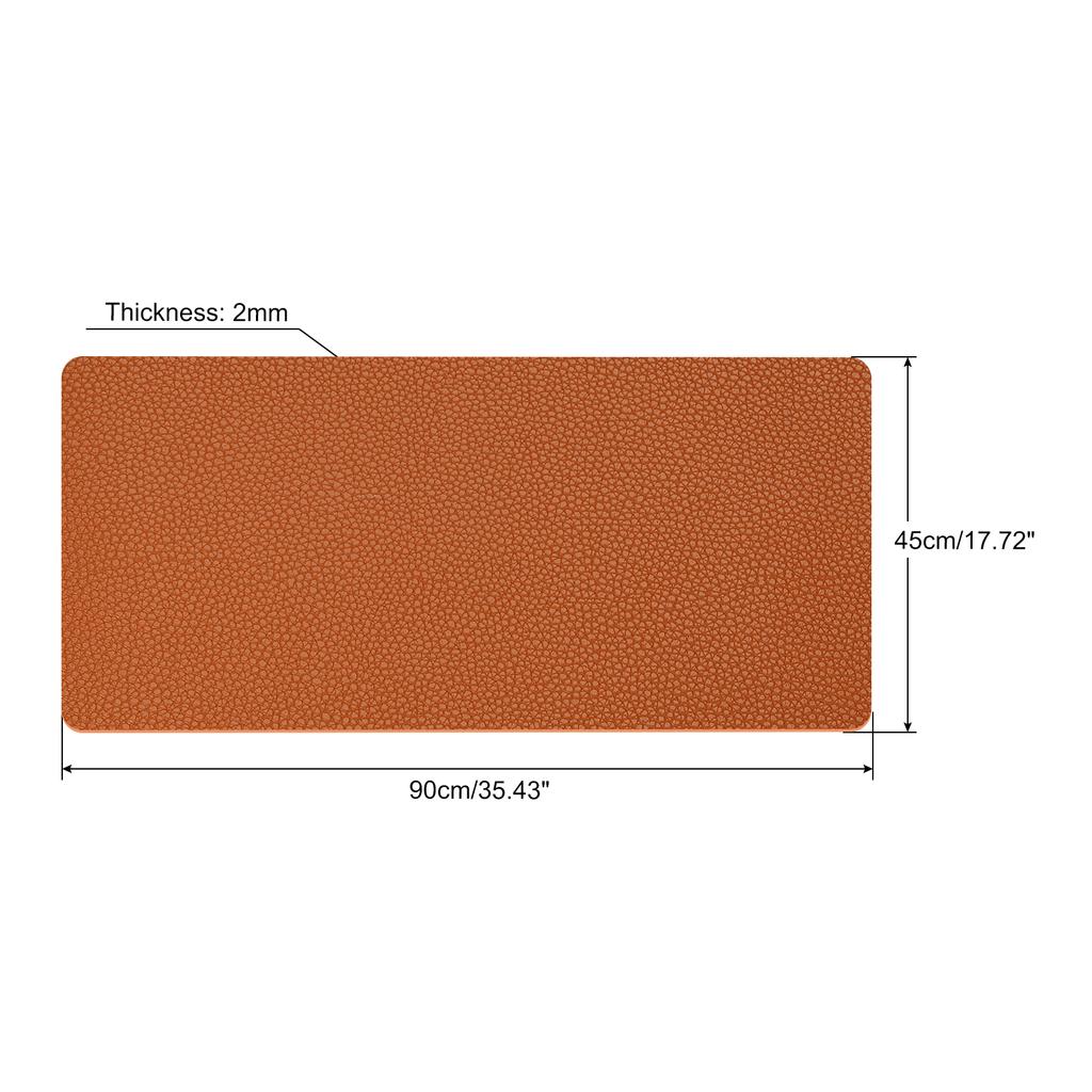 Office Desk Mat Protector Waterproof PU Leather Mouse Pad Writing Mat Simple Solid Color Desktop Keyboard Desk Pad PC Accessory