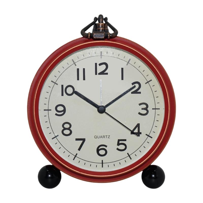 Elegant Metal Clock for Home Decoration Quiet and Battery Powering with Vintage Designing Exquisitedly