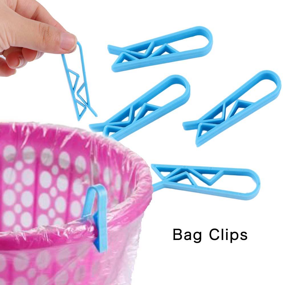 

Fixation Rubbish Garbage Waste Basket Clamp Clip 4pcs Anti-Slip One size
